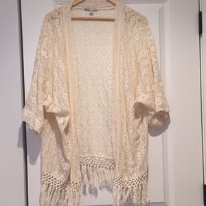 American Eagle Knit Cardigan w tassels